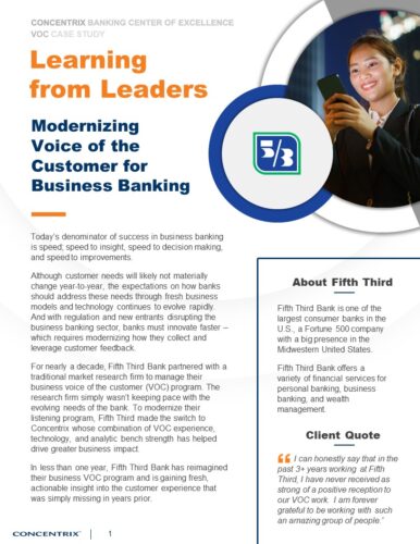 Modernizing Voice of the Customer for Business Banking