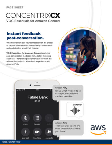 ConcentrixCX VOC Essentials for Amazon Connect